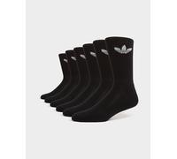 adidas Originals 6er-Pack Trefoil Cushion Crew Socken - Herren, Schwarz - 37 - 39
