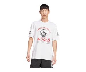 adidas Originals 90s Football Graphic Tee White M weiss