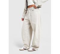 adidas Originals Barrel-jeanshose, Hoher Bund - Damen, Grau 29