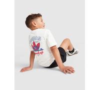 adidas Originals Cafe T-Shirt/Shorts Set Children, Weiss - 7-8Y