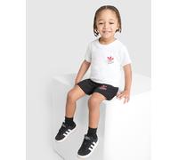 adidas Originals Cafe T-Shirt/Shorts Set Infant, Weiss - 12-18M