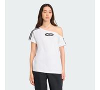 adidas Originals Campus 2000 Off Shoulder T-Shirt White XS