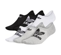 adidas Originals Classic Superlite Super No Show Socken (6 Paar) in Heather Grey für Herren - Unisex (passt zu den meisten Erwachsenen) - Grafik - Feuchtigkeitstransport - 6 Stück