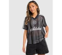 adidas Originals Crochet Football Top - Damen, Schwarz - L