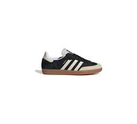Sneaker ADIDAS ORIGINALS "SAMBA OG W", Damen, Gr. 37, schwarz (core schwarz, wonder weiß, silber metallic), Leder, Schuhe Sneaker (14246414-37) core schwarz, wonder weiß, silber metallic
