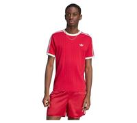 adidas Originals Regular Fit T-Shirt aus reiner Baumwolle in Rot, Größe L