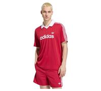 Poloshirt ADIDAS ORIGINALS "PINSTR JSY", Herren, Gr. XL, team victory rot, weiß, Obermaterial: 100% Polyester, Shirts (31012641-XL) team victory rot, weiß