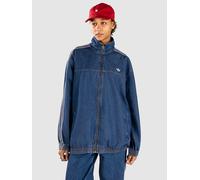 Outdoorjacke ADIDAS ORIGINALS "FIREBIRD TT D", Damen, Gr. M, medium vintage denim, Obermaterial: 100% Baumwolle, Jacken Outdoorjacke, Adilenium Jeans-Originals Jacke (13259442-M) medium vintage denim