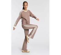 adidas Originals "FLARED LEGGINGS" mit ausgestelltem Bein, sportliche 3-Streifen, stretchiges Material (87161411-M) trace braun