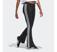 adidas Originals "FLARED LEGGINGS" mit ausgestelltem Bein, sportliche 3-Streifen, stretchiges Material (89062622-M) schwarz