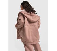 adidas Originals Girls' Logo Full Zip Hoodie Junior, Braun - 13-14Y