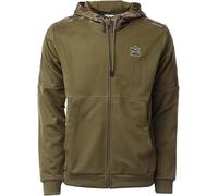 adidas Originals Herren Kapuzenpullover Mens Camo Hoodie Full Zip Hooded Top Trefoil Logo Top Olive HN8154 New (as3, Alpha, x_s, Regular, Regular)
