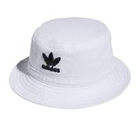 adidas Originals Kids' Washed Bucket Hat, White/Black, One Size
