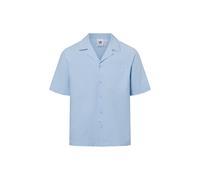 adidas Originals Kurzarm-Freizeithemd Herren Regular Fit Baumwolle hellblau, M