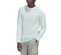 Adidas Originals Longsleeve 3-Stripes hellblau XS