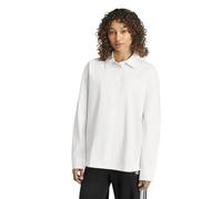 Langarmshirt ADIDAS ORIGINALS "3-STREIFEN HEMD", Damen, Gr. XS, weiß (clowhi, clowhi), Obermaterial: 100% Baumwolle, Shirts Langarmshirt, lockere Passform, sportlicher Stil (35871731-XS) clowhi, clowh