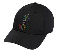 adidas Originals Love Unites Relaxed Fit Strapback Cap, Black/Pride, One Size