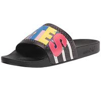adidas Originals Men's Adilette Slides Sandal, Black/White/Black (Pride), 8