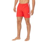 adidas Originals Men's Standard Adicolor Classics 3-Stripes Swim Shorts, Vivid Red, XX-Large