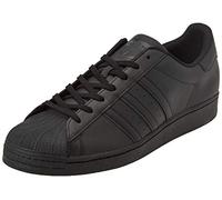 adidas Originals Mens Superstar Sneaker, Core Black/Core Black/Core Black, 44 2/3 EU
