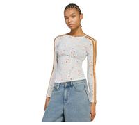 Adidas Originals Mesh Graphic Langarm-t-shirt L Off White / Rustic Orange