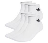 Sportsocken ADIDAS ORIGINALS "MID ANKLE SCK 6" Gr. L (43/45), weiß (white) Herren Socken (46528643-L) white