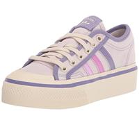 adidas Originals Nizza Platform Skate Shoe, Almost Pink/Pulse Lilac/Chalk White, 5.5 US Unisex Big Kid