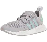 Adidas Originals NMD_R1 Herren-Sneaker, Grau/Blush Green/Weiß, Größe 40, Grau/Blush Grün/Weiß, 42 EU