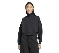 Adidas Originals Off Placed 3 Stripes Zip Up Black Größe: S | Kaputzenpullis Outlet | Damen | Schwarz