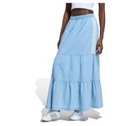 adidas Originals Regular Fit Maxi-Rock aus reiner Baumwolle in Hellblau, Größe M