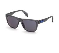 adidas Originals OR0035 Unisex-Sonnenbrille, leichte Sonnenbrille für Damen und Herren, Navigator-Brillenglasform, Blau Verspiegeltes Glas, Grau