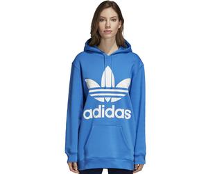 adidas Originals Oversized Trefoil Hoodie Damen-Kapuzenpullover Blue 40