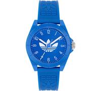 adidas Originals "PROJECT FOUR" Armbanduhr, Herrenuhr, Damenuhr, unisex, Resinarmband (35971914-0) blau