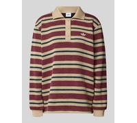 adidas Originals Pullover mit Logo-Stitching in Bordeaux Melange, Größe S