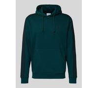 adidas Originals Regular Fit Hoodie mit Logo-Stitching in Dunkelgruen, Größe XS