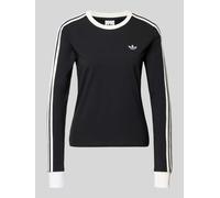 adidas Originals Regular Fit Langarmshirt aus Baumwoll-Mix in Black, Größe S
