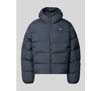 adidas Originals Regular Fit Puffer Jacket mit Kapuze in Anthrazit, Größe M