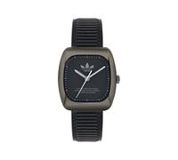 Adidas Unisex Uhr RETRO WAVE ONE Leder schwarz AOSY24527
