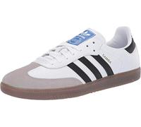 adidas Originals Samba OG Herren-Sneaker, Weiß/Schwarz/Granit, Größe 43, Weiß/Schwarz/Granit, 41.5 EU