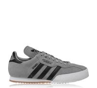 adidas Originals Samba Suede Herren-Sneaker, Grau/Schwarz, Größe 42, Grau / Schwarz, 42 2/3 EU