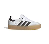 Sneaker ADIDAS ORIGINALS "SAMBAE", Mädchen, Gr. 38,5, weiß (cloud weiß, preloved braun, gum 3), Leder, Synthetik, Schuhe Sneaker, für Jugendliche (47236562-38,5) cloud weiß, preloved braun, gum 3