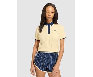 adidas Originals Sh Sleeves Polo warm vanilla Damen Gr. XS