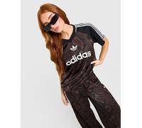 adidas Originals Snake Satin Football T-Shirt - Damen, Braun M