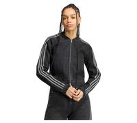 Outdoorjacke ADIDAS ORIGINALS "SST TT D", Damen, Gr. S, schwarz (true schwarz denim), Obermaterial: 100% Baumwolle, Jacken Outdoorjacke, für Erwachsene, mit Reißverschluss, aus Baumwolle (25053658-S)