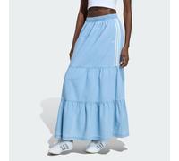adidas Originals Regular Fit Maxi-Rock aus reiner Baumwolle in Hellblau, Größe XS