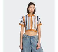 Adidas Originals Cropped Kurzarm-poloshirt L Multicolor / Rustic Orange