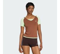 ADIDAS ORIGINALS SUMMER GLOW VINTAGE T-SHIRT Preloved Brown / Semi Green Spark 2XL