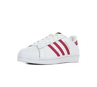 adidas Originals Superstar Foundation B23644, Mädchen Low-Top Sneaker, Weiß (Ftwr White/Bold Pink/Ftwr White), EU 38 2/3