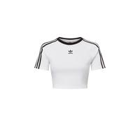 adidas Originals adicolor 3-Stripes Crop T-Shirt Weiß Damen L Weiß L