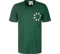 adidas ORIGINALS T-Shirt Herren Regular Fit Kurzarm Rundhals Baumwolle grün, S
